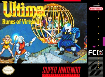 Ultima - Runes of Virtue II (USA) (Beta) (1993-07-30) box cover front